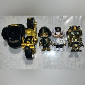 Bulk Ryan’s World Gold Motorcycle with Sidecar Pullback and 3 Figure Action